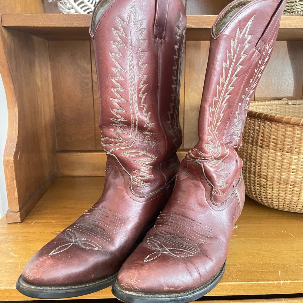 Rustic Red Cowboy Boots